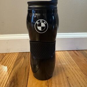 Steel Genuine BMW 16oz vacuum insulated tumbler Black silicone grip 80235A578E6